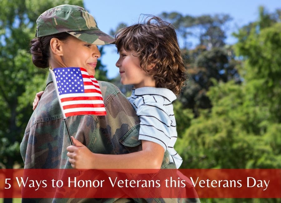 Women Veteran and Son