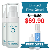 Load image into Gallery viewer, Buy 2 Caviar Eye Contours | Get a FREE Caviar Firming Serum & Ocean Intense Cleansing Water