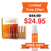 Load image into Gallery viewer, Vitamin C Concentrate (12-Pack of Ampoules) & Free Vitamin C Cleansing Water