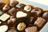 close-up of a box of chocolates.