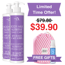 Load image into Gallery viewer, Buy 2 Body Milks | Get a FREE Ocean Intense Cleanser &amp; Cosmetic Bag
