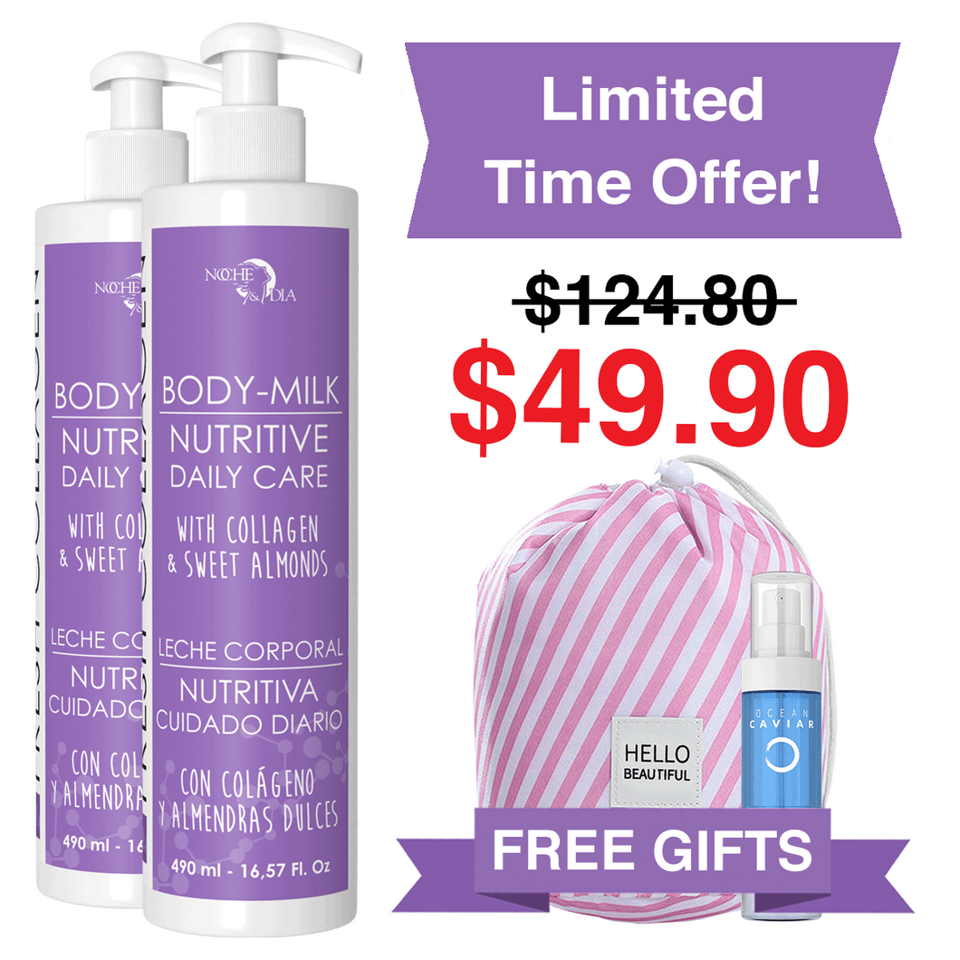 Buy 2 Body Milks | Get a FREE Ocean Intense Cleanser & Cosmetic Bag