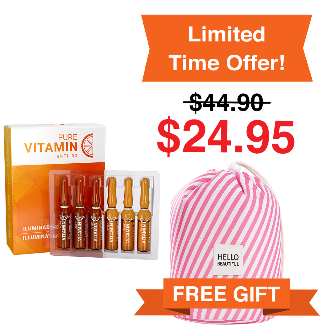 Vitamin C Concentrate (12-Pack of Ampoules) | Get a FREE Limited Edition Cosmetic Bag