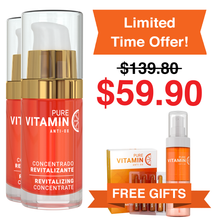 Load image into Gallery viewer, Buy 2 Vitamin C Serums | Get a FREE Vitamin C Concentrate (12 Ampoules) &amp; Vitamin C Cleansing Water
