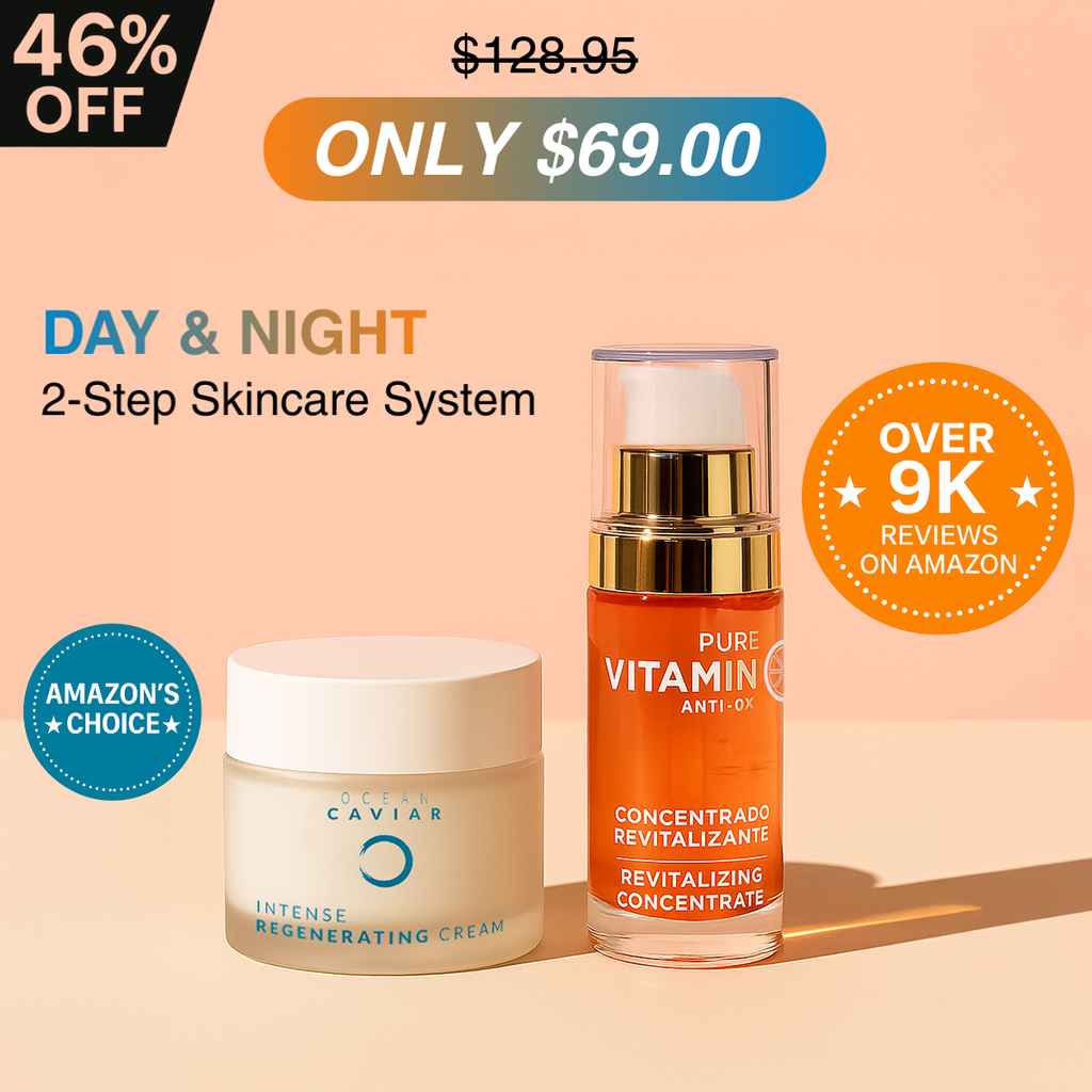 Caviar Face Cream & Vitamin C Serum Set