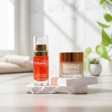 Load image into Gallery viewer, Vitamin C Serum &amp; Vitamin C Face Cream
