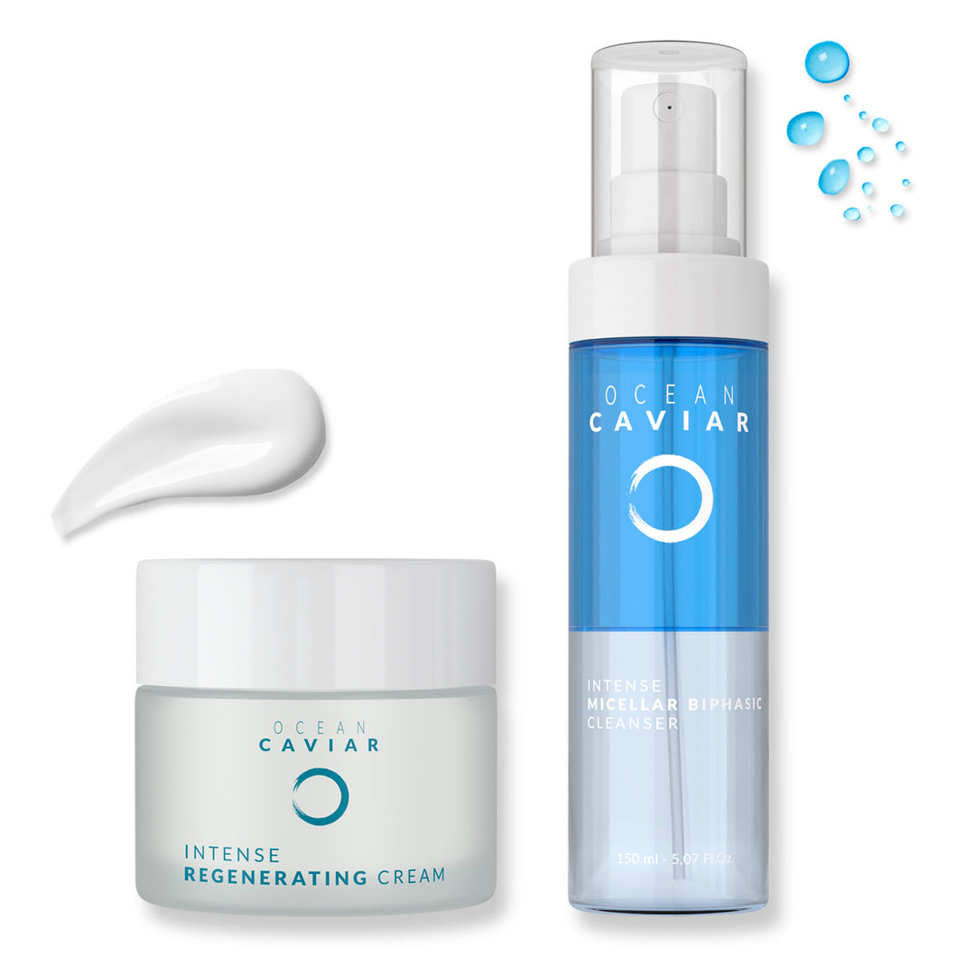 Regenerating Anti-Wrinkle Face Cream & Ocean Intense Cleanser Set
